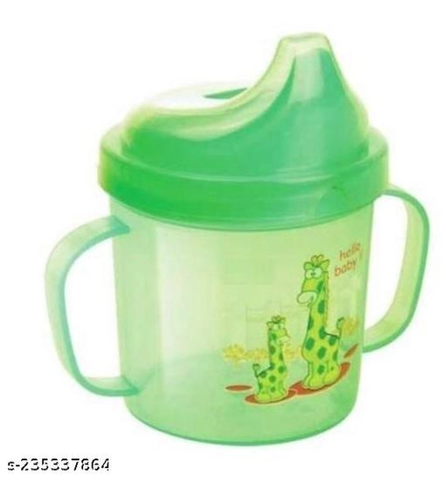 Plastic Sipper for Baby (Green, 300 ml)