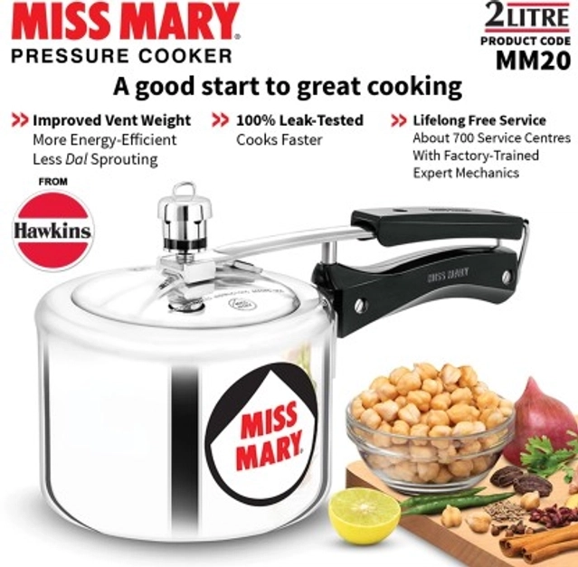 HAWKINS Miss Marry (MM20) Pressure Cooker (2 Ltr, Pack of 1)