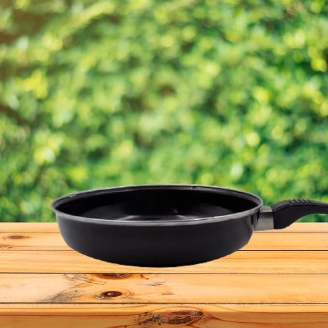 Non Stick Gas Compatible Frying Pan (Black)