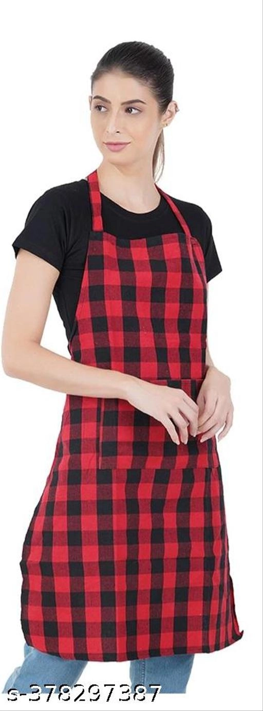 Cotton Apron for Men & Women (Red)