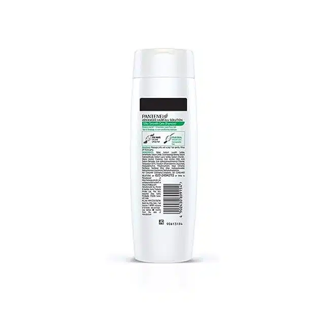 Pantene एडवांस्ड हेयर फॉल सॉलूशन सिल्की स्मूथ केयर शैम्पू, 340 Ml