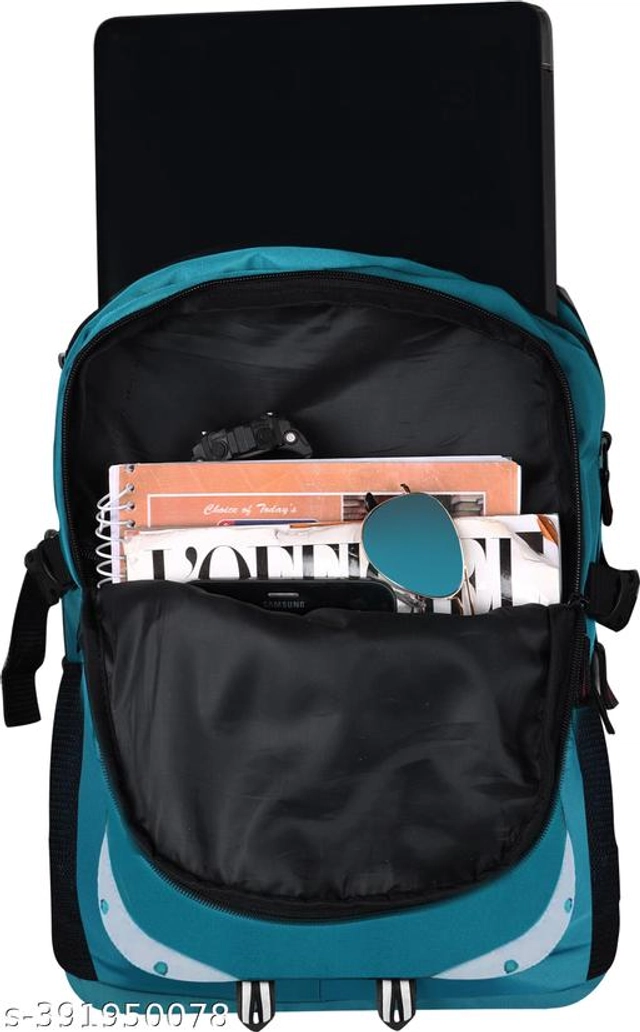 Polyester Backpack for Kids (Teal, 35 L)