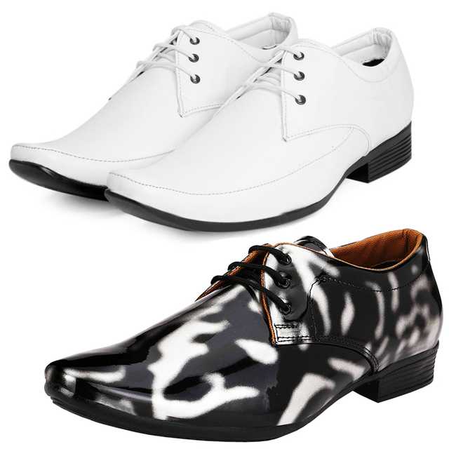Vitoria Formal Shoes Combo For Men And Boys (Pack Of 2) (Multicolor, 6) (V-59)