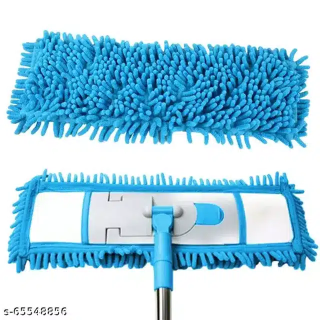 Plastic Dry Mop (Pack of 2) (Multicolor , 18 Inches)