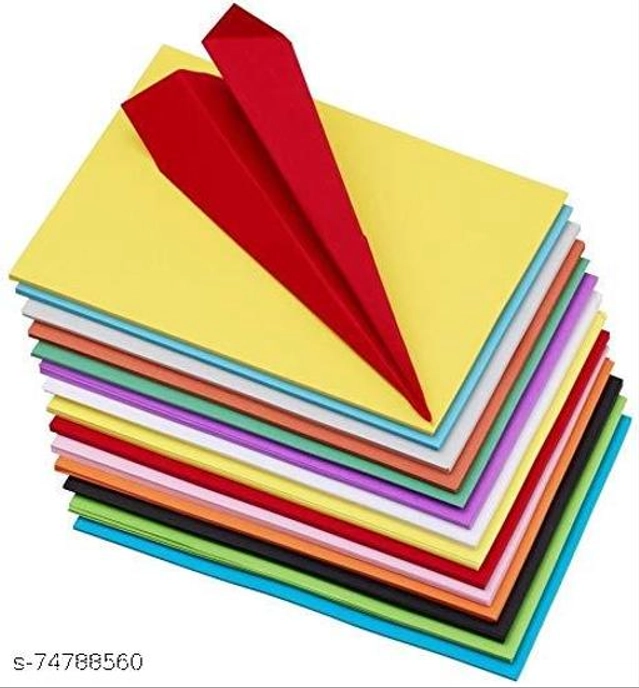 A4 Color Papers (Multicolor, Pack of 100)