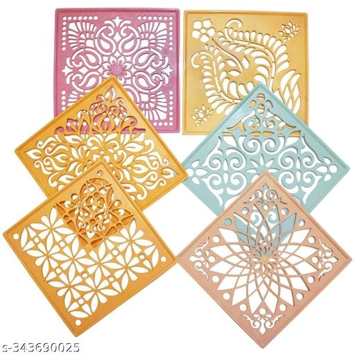 Diwali Rangoli Making Kit (Multicolor, Pack of 6)