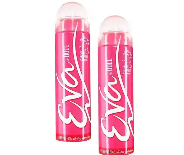 Eva Doll Deodorant for Women (125 ml, Pack of 2)