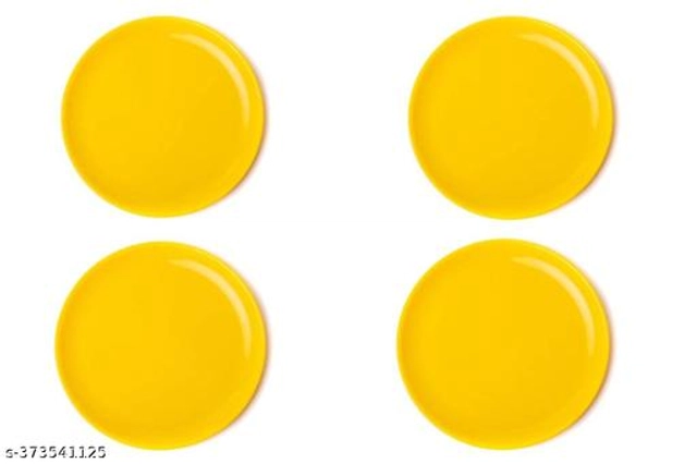 Plastic Plates (Multicolor, Pack of 12)