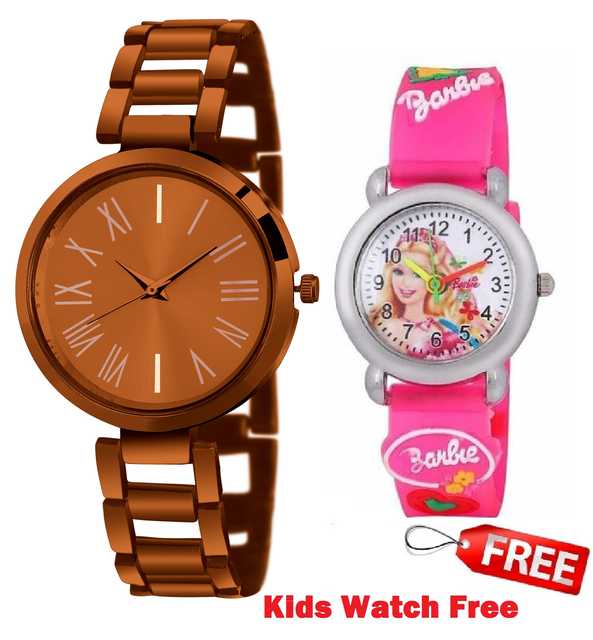 Watchstar Analog Watch for Women & Girls with Kids Watch (Multicolour) (Pack of 2) (ME-64)