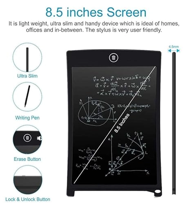 LCD Writing Pad for Kids (Multicolour)