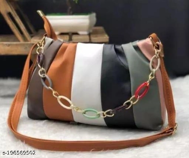 PU Sling Bag for Women (Multicolor)