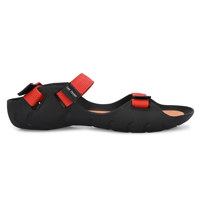 Sandals for Men (Red & Black, 6)