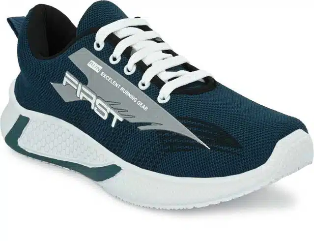 Men's Running Sports Shoes (Blue, 6) (S-206)