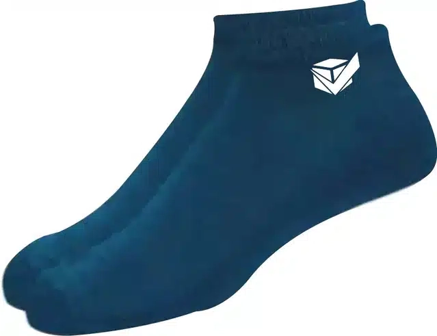 Ankle Length Socks (Multicolor, Free Size) (Set of 5)