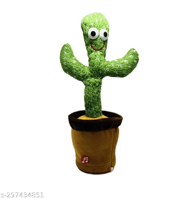 Dancing Cactus Talking Toy for Kids (Multicolor)