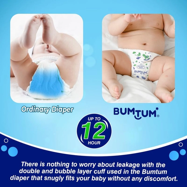 Bumtum 78 Pcs Baby Diaper Pants (S, Set of 1)