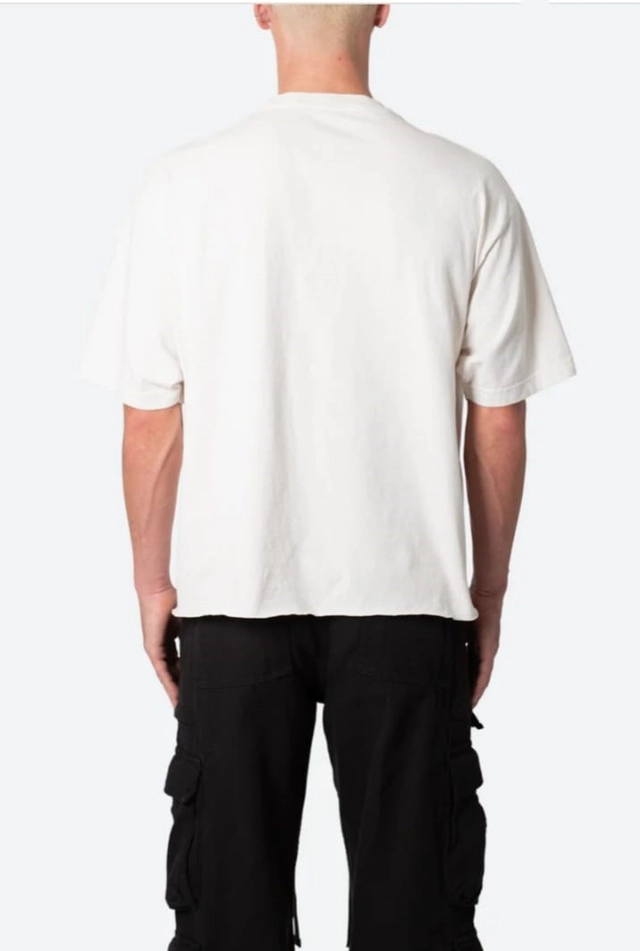 Round Neck Solid T-Shirt for Men (White, S)