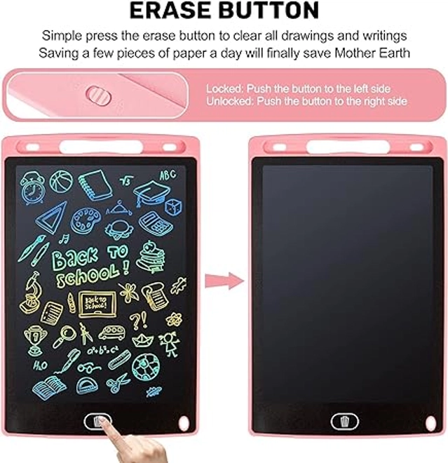 LCD Writing Pad for Kids (Multicolour)