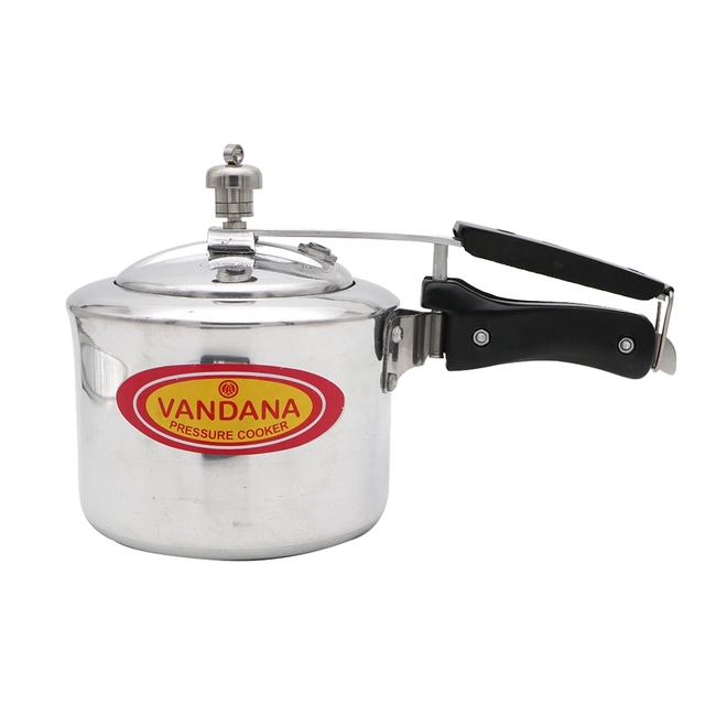 VANDANA Aluminium InnerLid Pressure Cooker Gas Stovetop Compatible (2 L, Pack of 1)