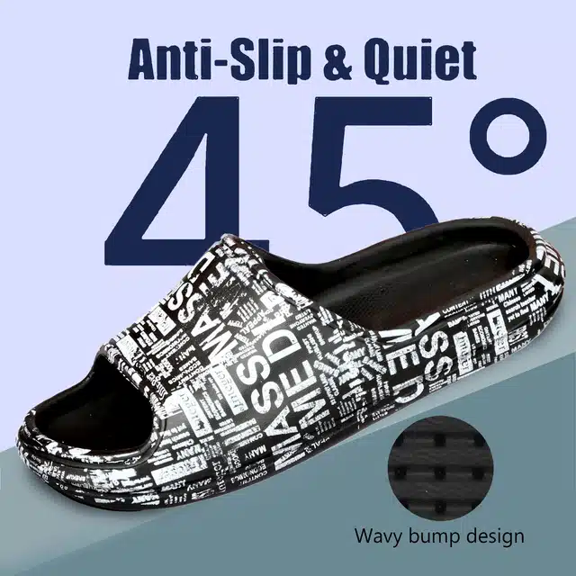 Men's Anti Slip Filp Flop (Black, 10)