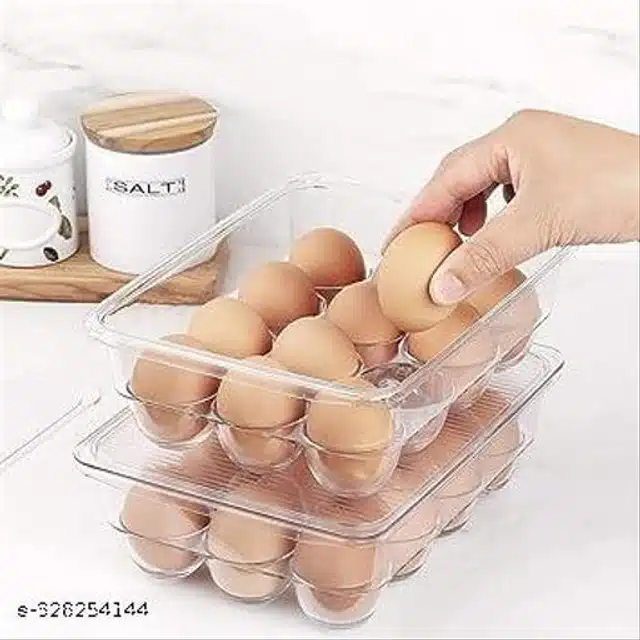 Acrylic Covered Egg Storage Box (Transparent)