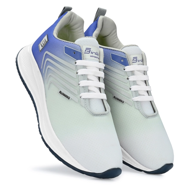 Sports Shoes for Men (Lavender & White, 6)