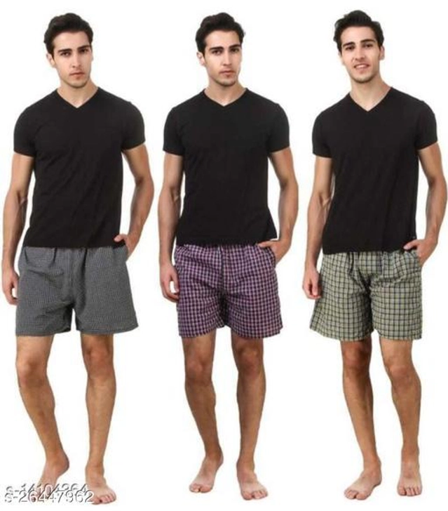 Cotton Blend Shorts for Mens (Multicolor, 28) (Pack of 3)