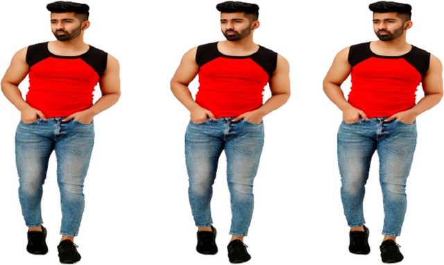 KRPS Cotton Gym vests For Men (95, Pack of 3) (SF-09)