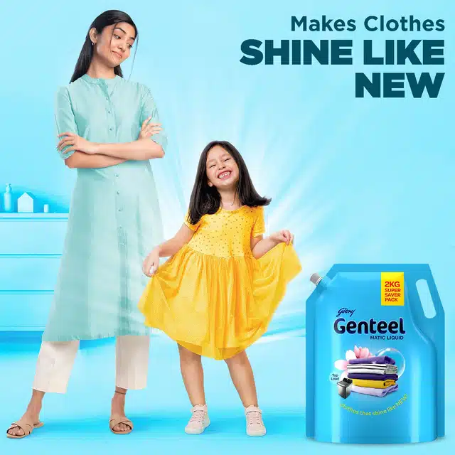 Godrej Genteel Matic Liquid Detergent For Top Load - 2 Kg