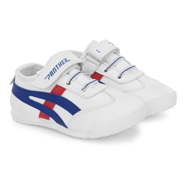 Sneakers for Kids (White & Blue, 7c)