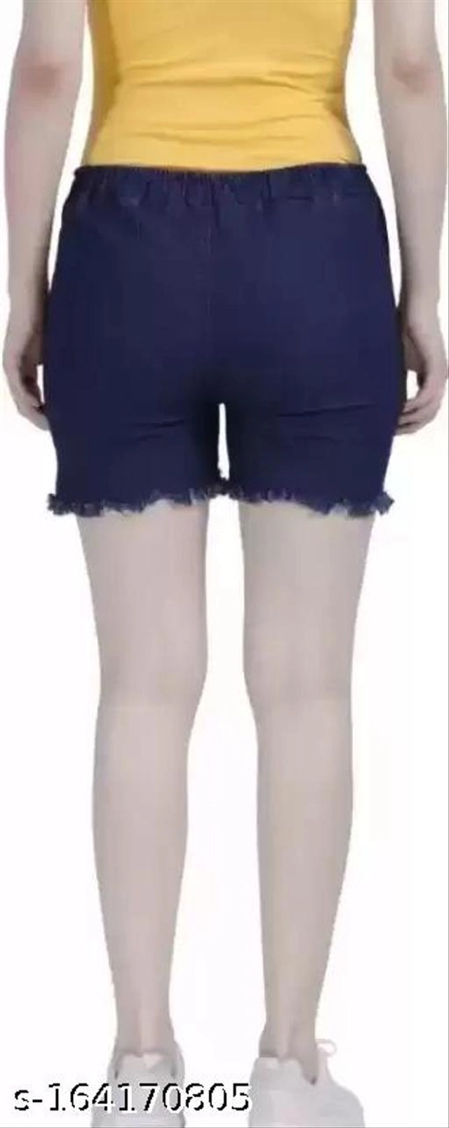 Denim Shorts for Women (Blue, 26)