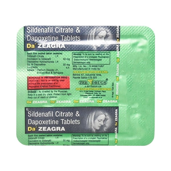 Sildenafil Citrate 4 Pcs Tablets (Pack of 2)