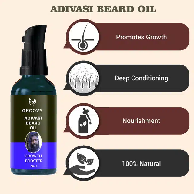 Adivasi Beard Growth Oil for Men (30 ml)