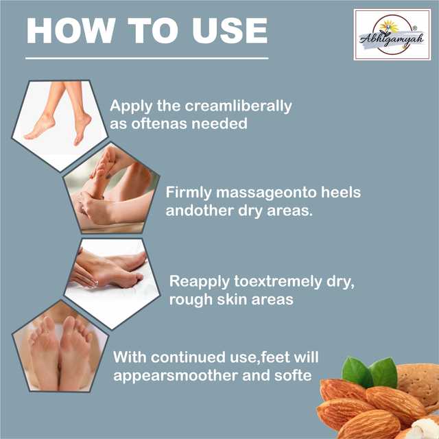 Abhigamyah Foot Care Cream For Rough, Dry And Cracked Heel (100 g, Pack Of 1) (A-633)