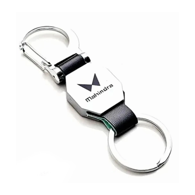 Metal Mahindra Car Keychain (Multicolor)