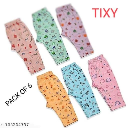 Cotton Pyjamas for Kids (Multicolor, 0-3 Months) (Pack of 6)