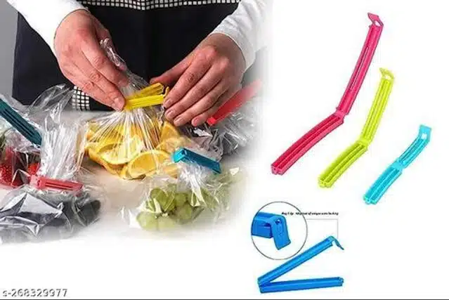 Food Sealing Clips (Multicolor, Pack Of 18)