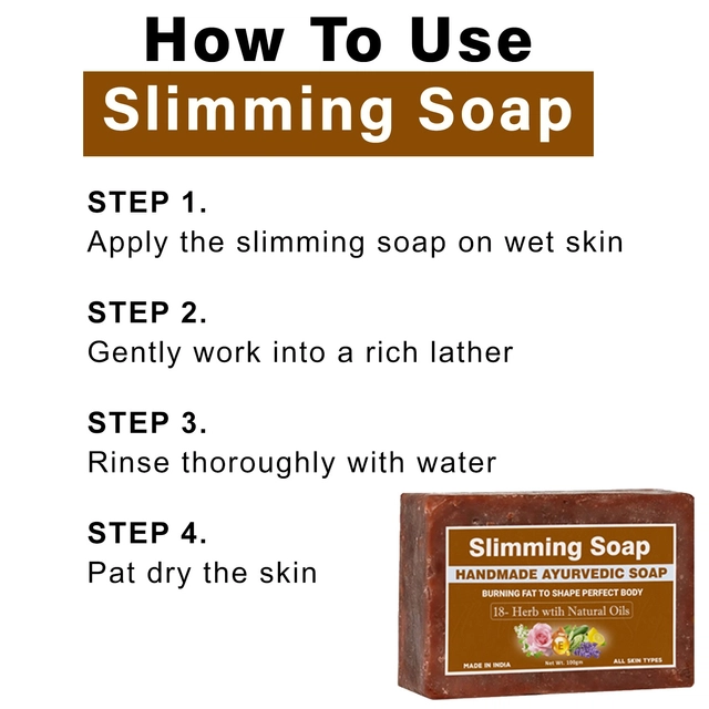 Pure Natural Ayurvedic Body Slimming Bathing Soap (100 g, Pack of 2)