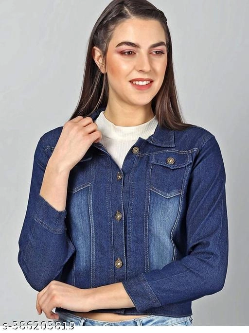 Denim Jacket for Women (Blue, S)