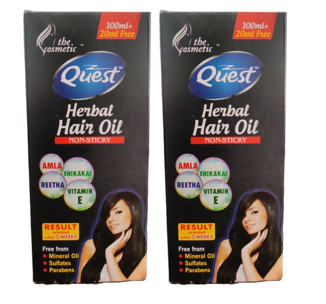 Quest Herbal Hair Oil (120 ml, Pack of 2)