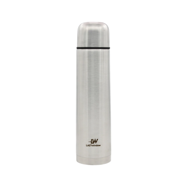 Double Wall Insulated Stainless Steel Flask (Silver, 1000 ml)