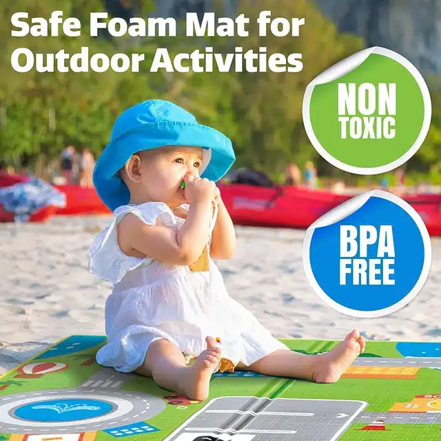 Waterproof Play Mat for Kids (Multicolor)