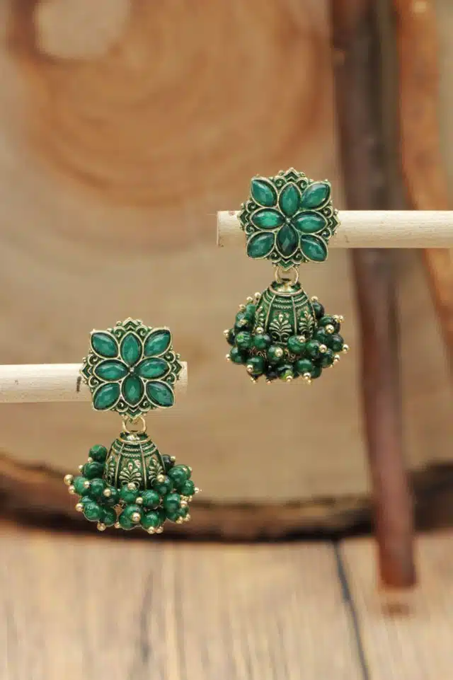 Earrings for Women & Girls (Green)