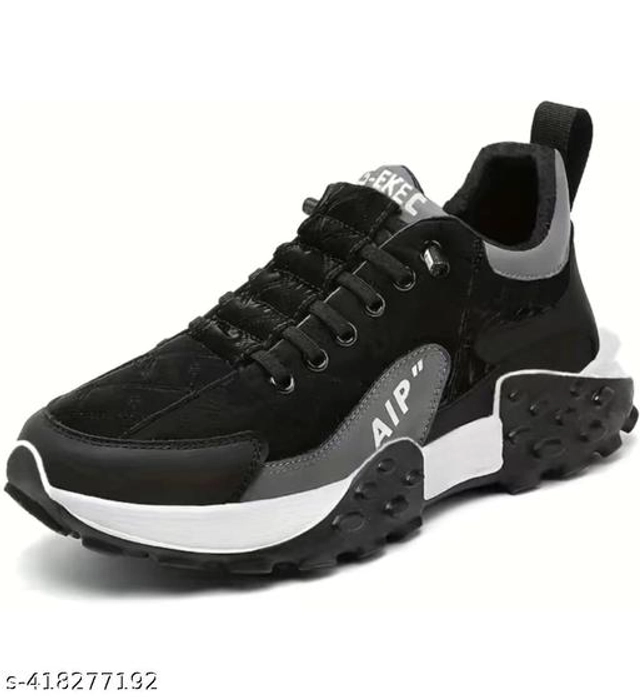 Casual Shoes for Men (Black, 6)