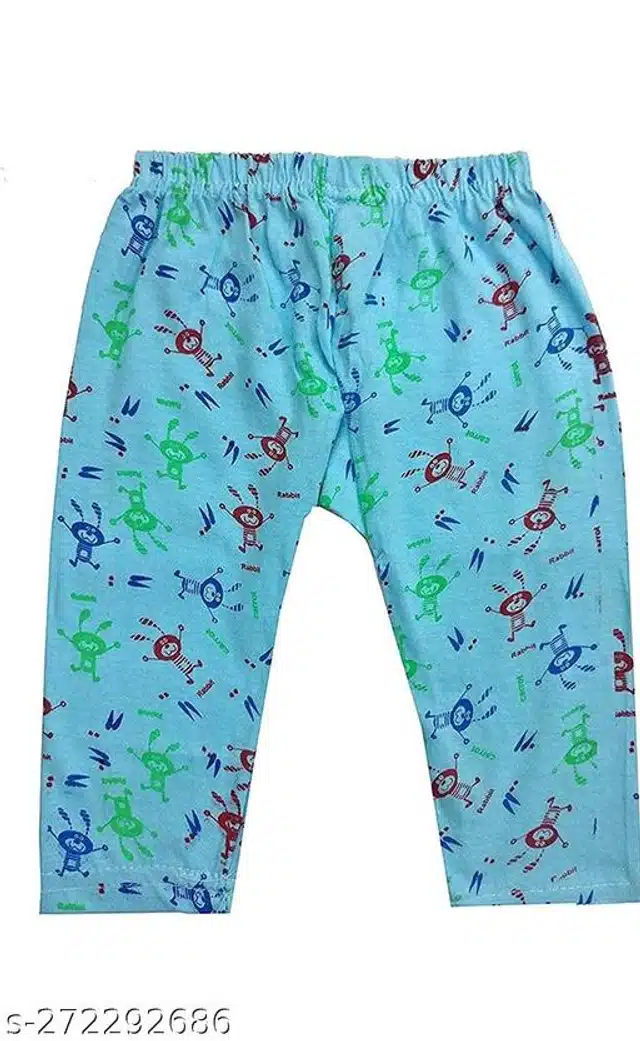 Cotton Pyjama for Kids (Multicolor, 0-3 Months) (Pack of 6)