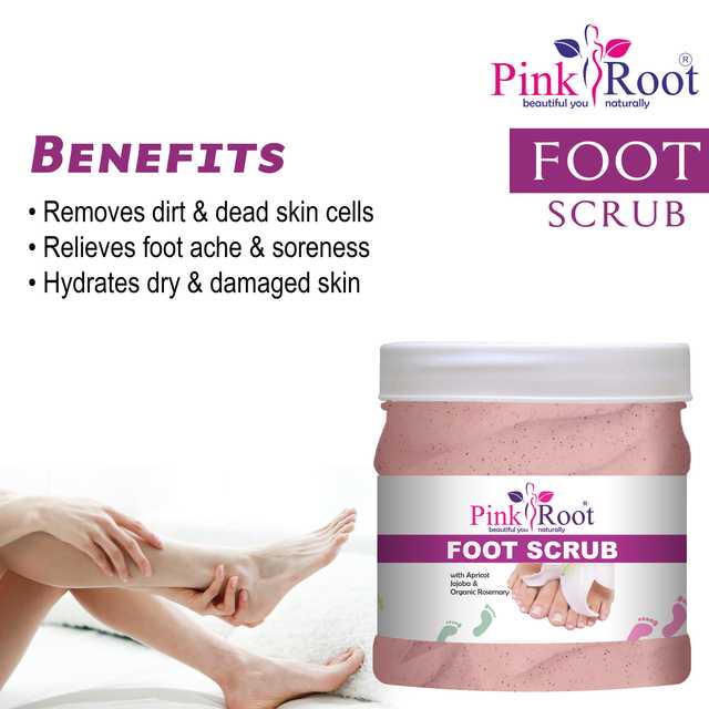 Pink Root Foot Scrub (Pack Of 1, 500 ml) (MI-142)