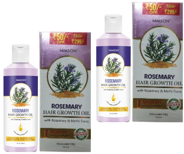 Nimson Rosemary Hair Growth Oil (150 ml, Pack of 2)