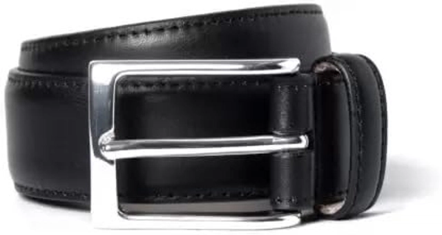 Faux Leather Belt with Card Holder, Wallet & Digital Watch for Men (Multicolor, Set of 4)