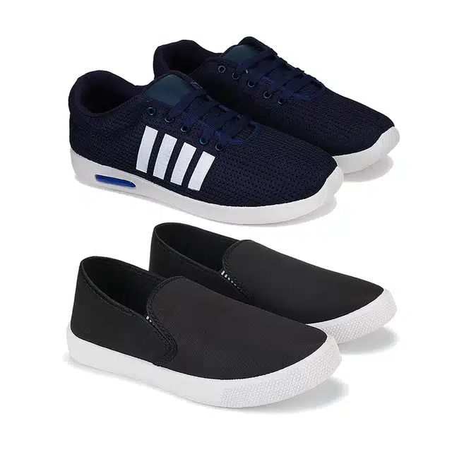 Shoes with Casual shoes for Men (Multicolor, 6) (Pack Of 2)