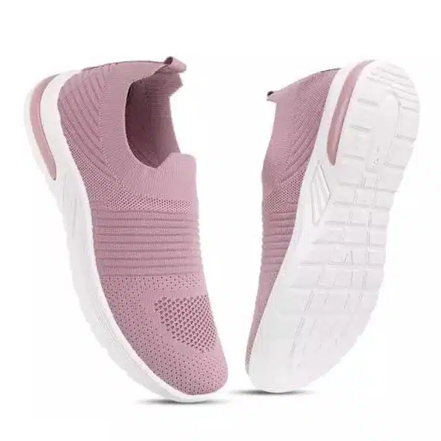 Sports Shoes Combo for Women (Pack of 2) (Black & Pink, 6)